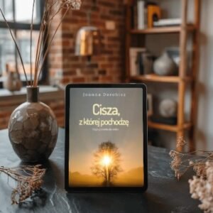 sleek ipad mini mockup digital device staged on table with dried flowers in warm rustic setting